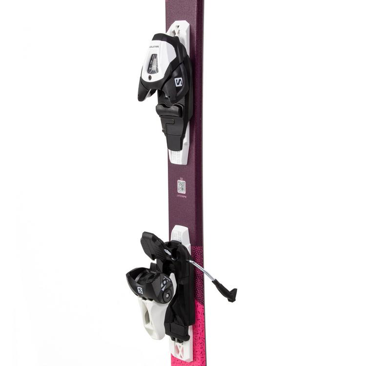 Salomon Salomon L LUX Jr M + L6 GW J2 80 PM Carving Ski M&auml;dchen - bordeau-pink - 1 | SportScheck