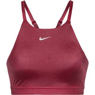 Nike DRI-FITF INDY SHINE Sport-BH Damen desert berry-white