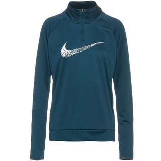 Nike SWOOSH Funktionsshirt Damen valerian blue-reflective silv-white