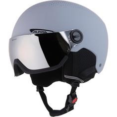 ALPINA ARBER VISOR Q-LITE Skihelm grey matt