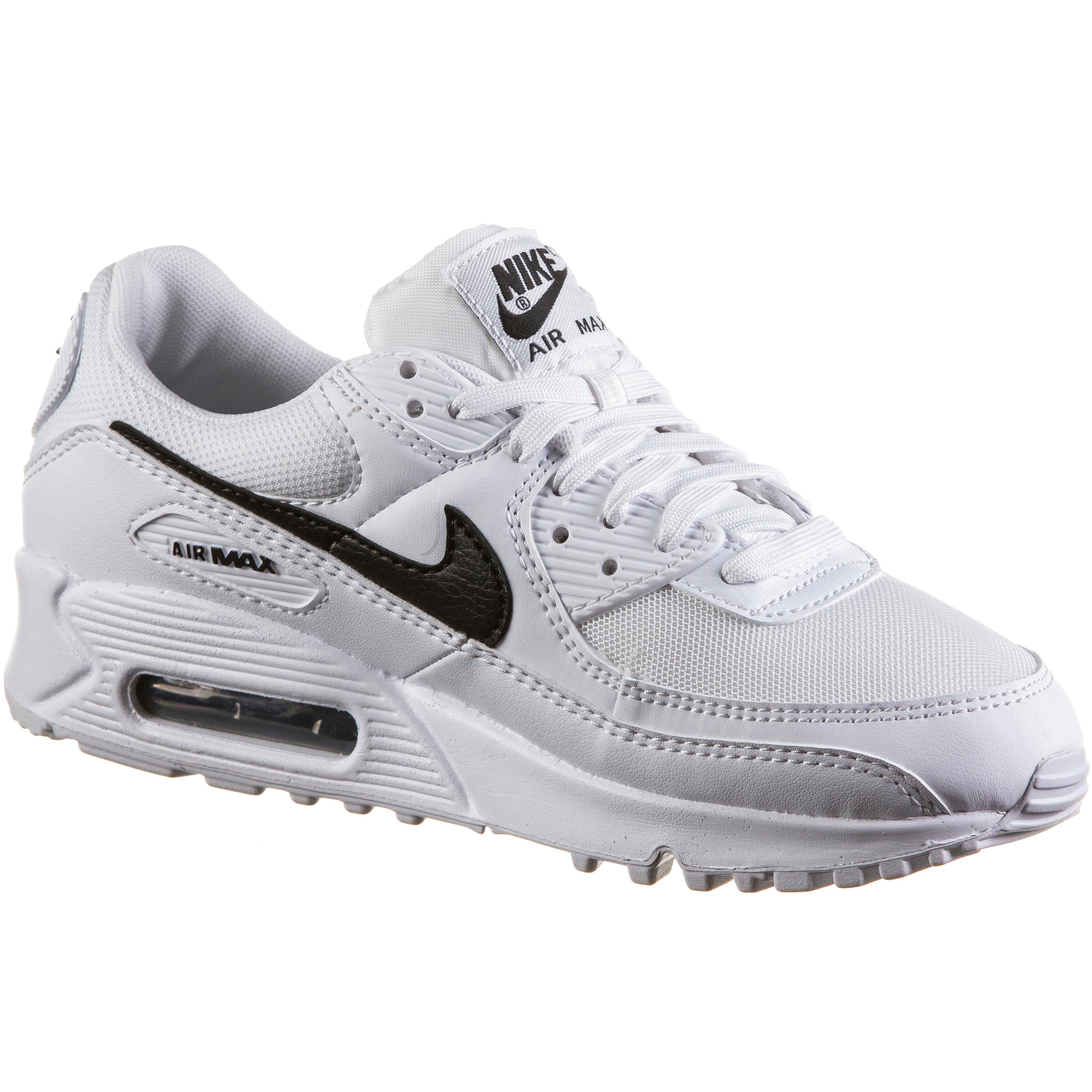 Air max 90 white black on sale