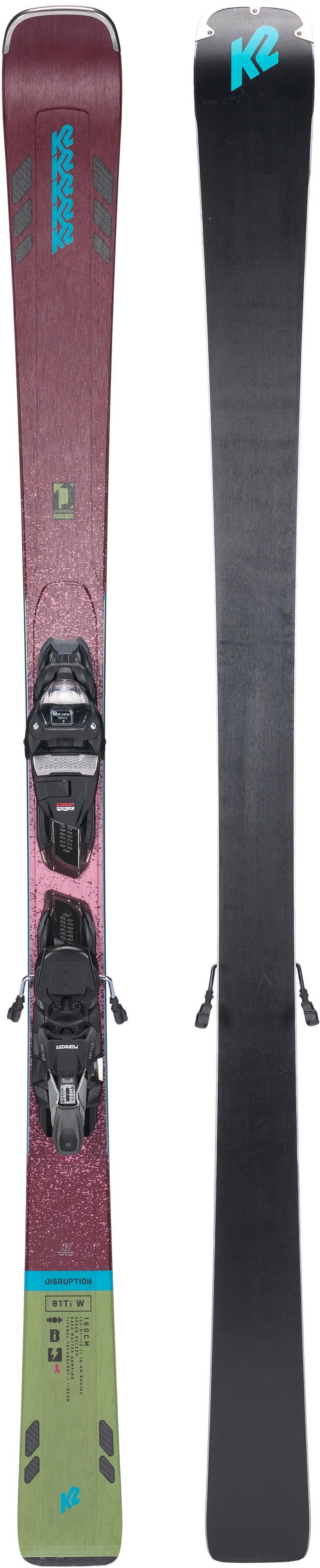 K2 K2 DISRUPTION 81TI W + ERC 11 TCx  22/23 All-Mountain Ski Damen - bordeaux-black-green - 0 | SportScheck