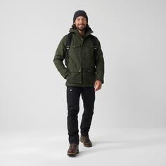 Rückansicht von FJÄLLRÄVEN GREENLAND WINTER Winterjacke Herren deep forest