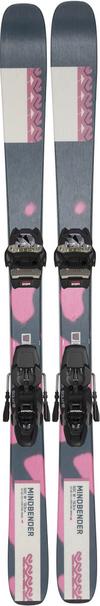 K2 MINDBENDER 90C W+ SQUIRE 11 22/23 All-Mountain Ski Damen - pink-blue-black
