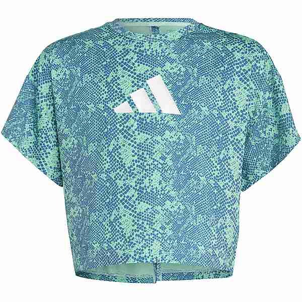adidas Funktionsshirt Kinder easy green-blue fusion-white