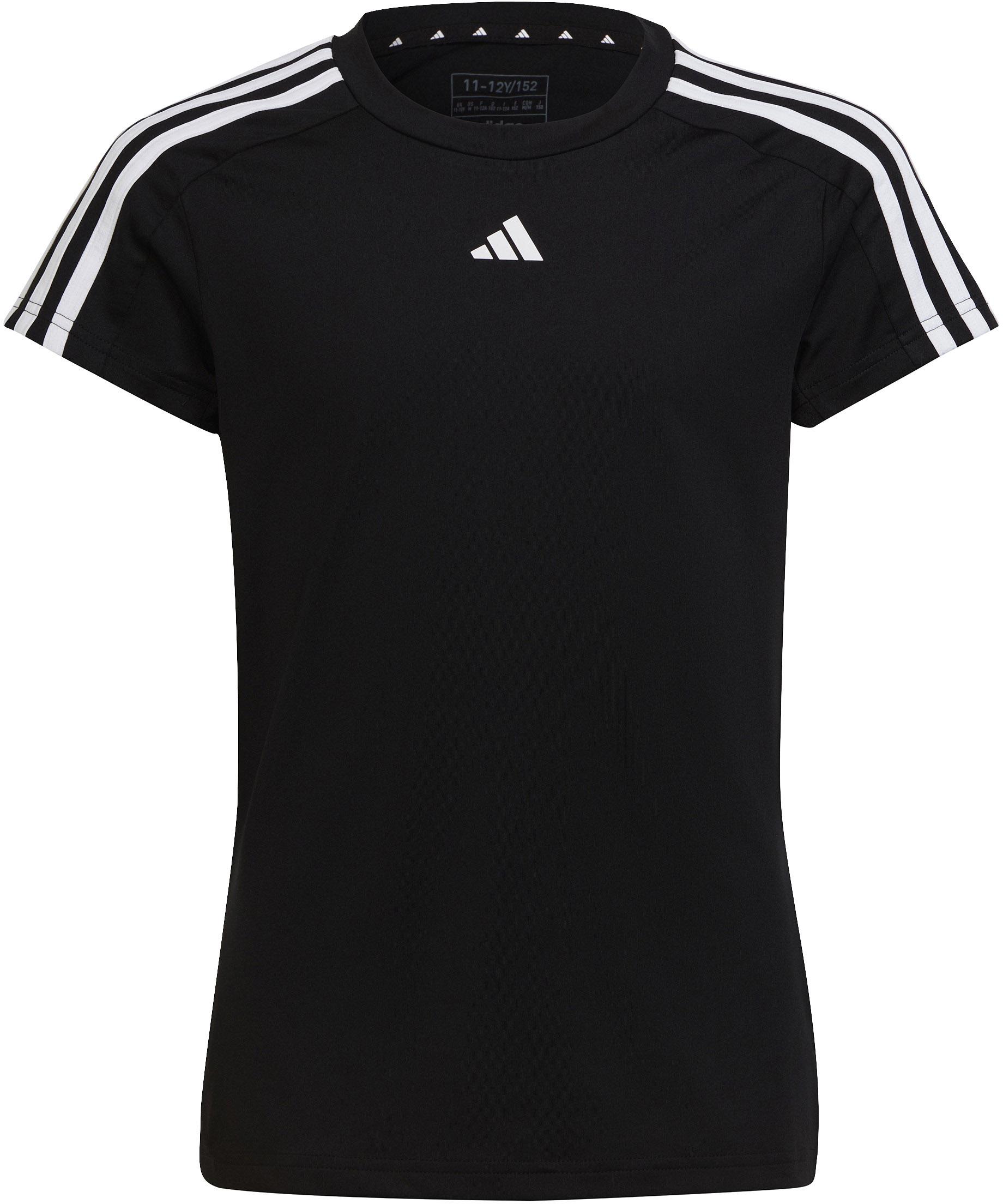 Adidas TRAIN ESSENTIALS 3 STRIPES Funktionsshirt Mädchen blackwhite im Online Shop von