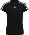 adidas TRAIN ESSENTIALS 3 STRIPES Funktionsshirt M&auml;dchen - black-white