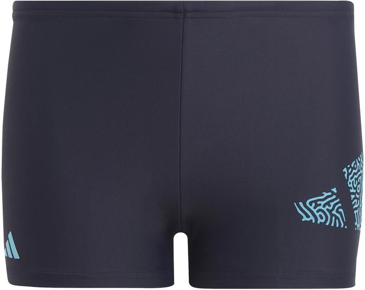adidas adidas 3 BAR Badehose Jungen - legend ink-signal cyan - 0 | SportScheck