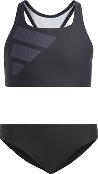 adidas Bikini Set M&auml;dchen - black-silver violet-white