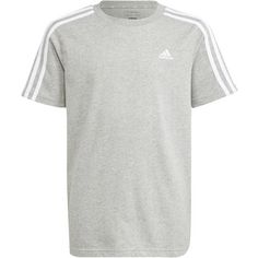 adidas T-Shirt Kinder medium grey heather-white