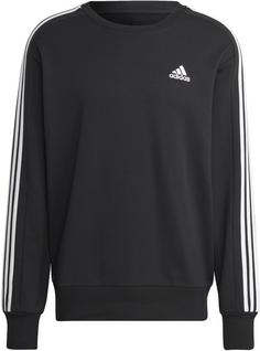 adidas ESSENTIALS FRENCH TERRY 3-STREIFEN Sweatshirt Herren black