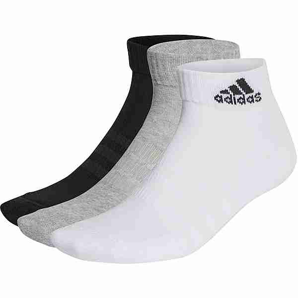 adidas Ankle Knöchelsocken medium grey heather-white-black