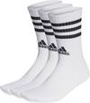 adidas 3 Streifen Crew Socken - white-black