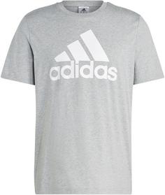 adidas Essentials T-Shirt Herren medium grey heather