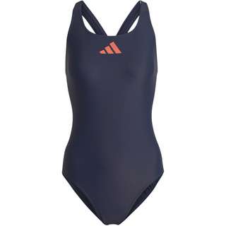 adidas 3 BARS SUIT Schwimmanzug Damen shadow navy-coral fusion