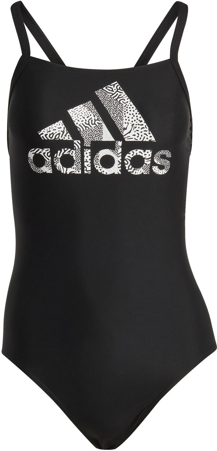 adidas adidas BIG LOGO SUIT Schwimmanzug Damen - black-white - 0 | SportScheck