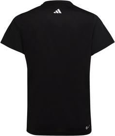 Rückansicht von adidas Funktionsshirt Kinder black-white