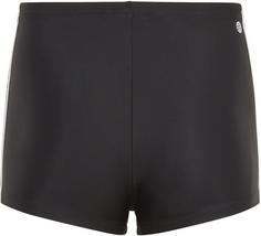 Rückansicht von adidas Kastenbadehose Kinder black-white