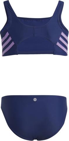 Rückansicht von adidas Bikini Set Kinder victory blue-violet fusion