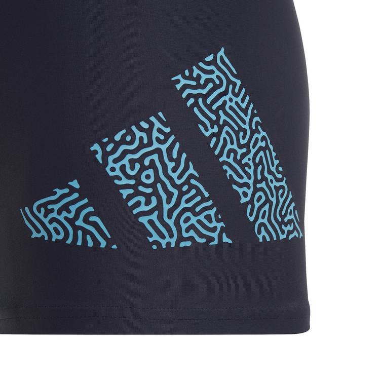adidas adidas 3 BAR Badehose Jungen - legend ink-signal cyan - 0 | SportScheck