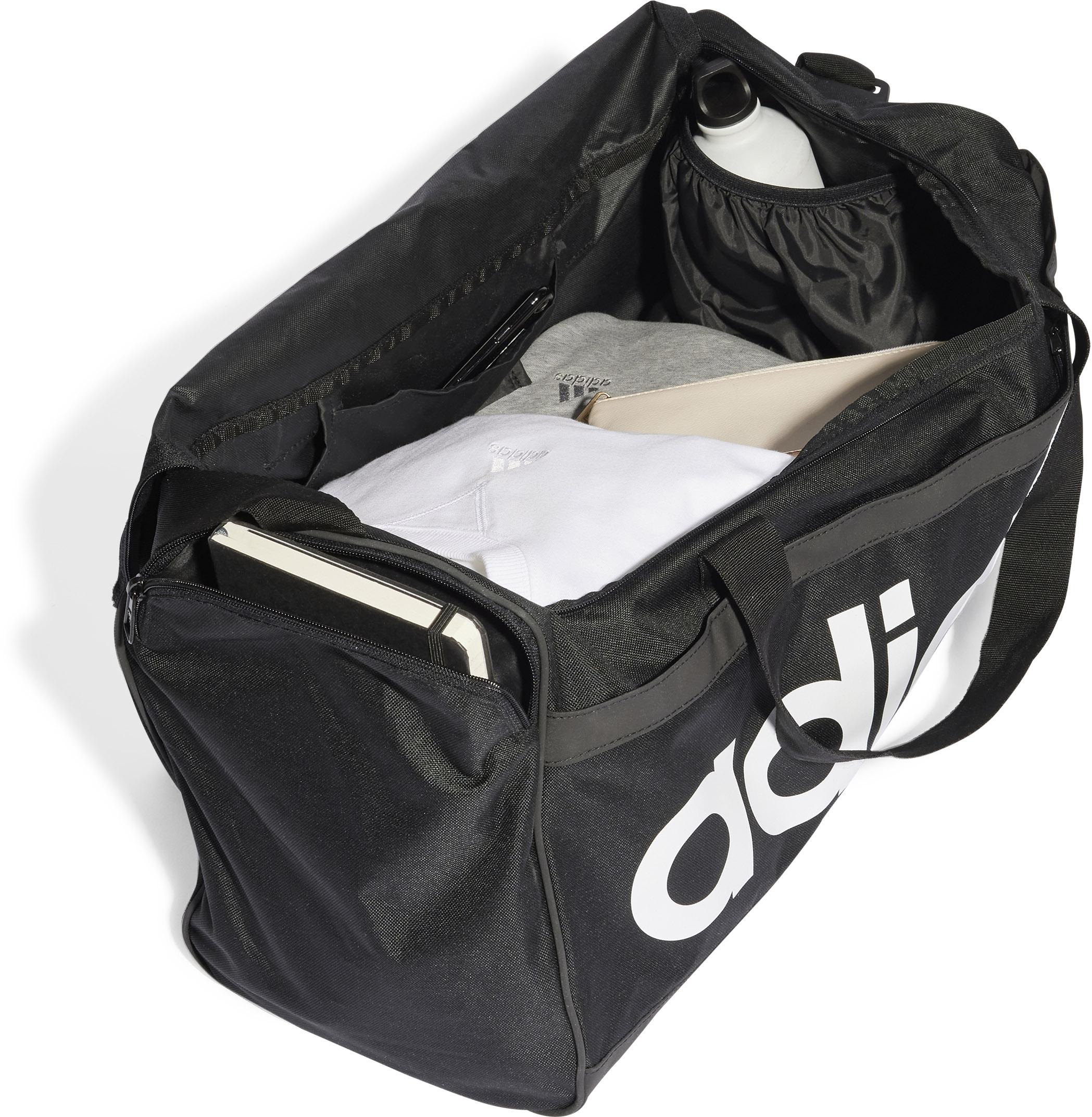 Adidas LIN DUFFEL M Sporttasche black white im Online Shop von SportScheck kaufen