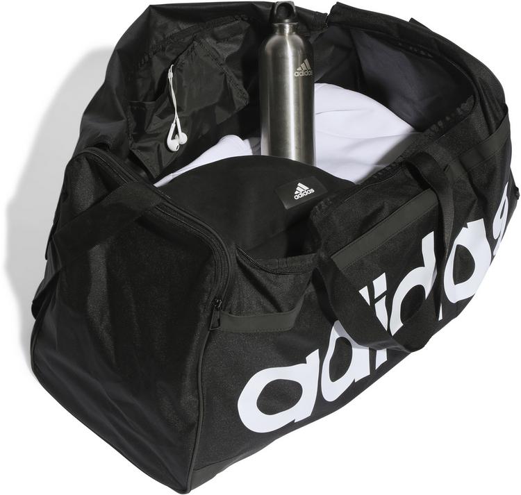 adidas adidas LIN DUFFEL-L Sporttasche - black-white - 1 | SportScheck