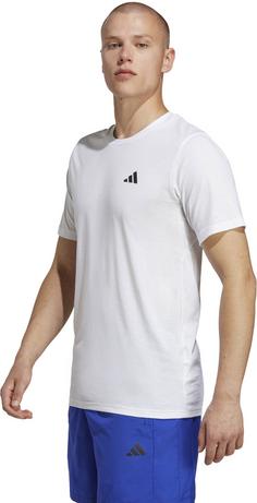 Rückansicht von adidas Training Essentials Funktionsshirt Herren white-black