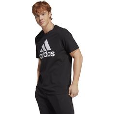 Rückansicht von adidas Essentials T-Shirt Herren black-white