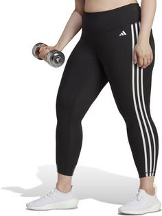 Rückansicht von adidas TRAIN ESSENTIALS 3-STREIFEN 7/8-Tights Damen black