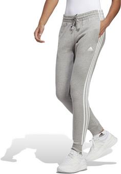 Rückansicht von adidas ESSENTIALS 3-STREIFEN FRENCH TERRY Sweathose Damen mgreyh-white