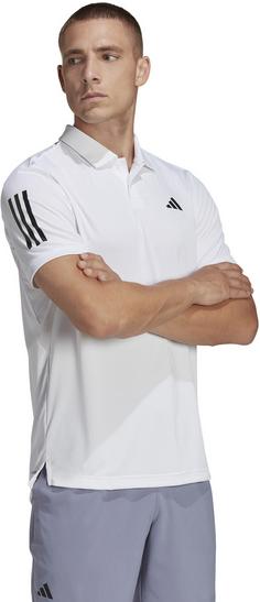 Rückansicht von adidas Club Tennis Polo Herren white