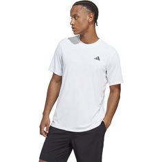 Rückansicht von adidas Club Tennisshirt Herren white