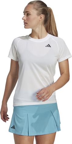 Rückansicht von adidas Club Tennisshirt Damen white