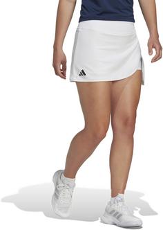 Rückansicht von adidas Club Tennisrock Damen white