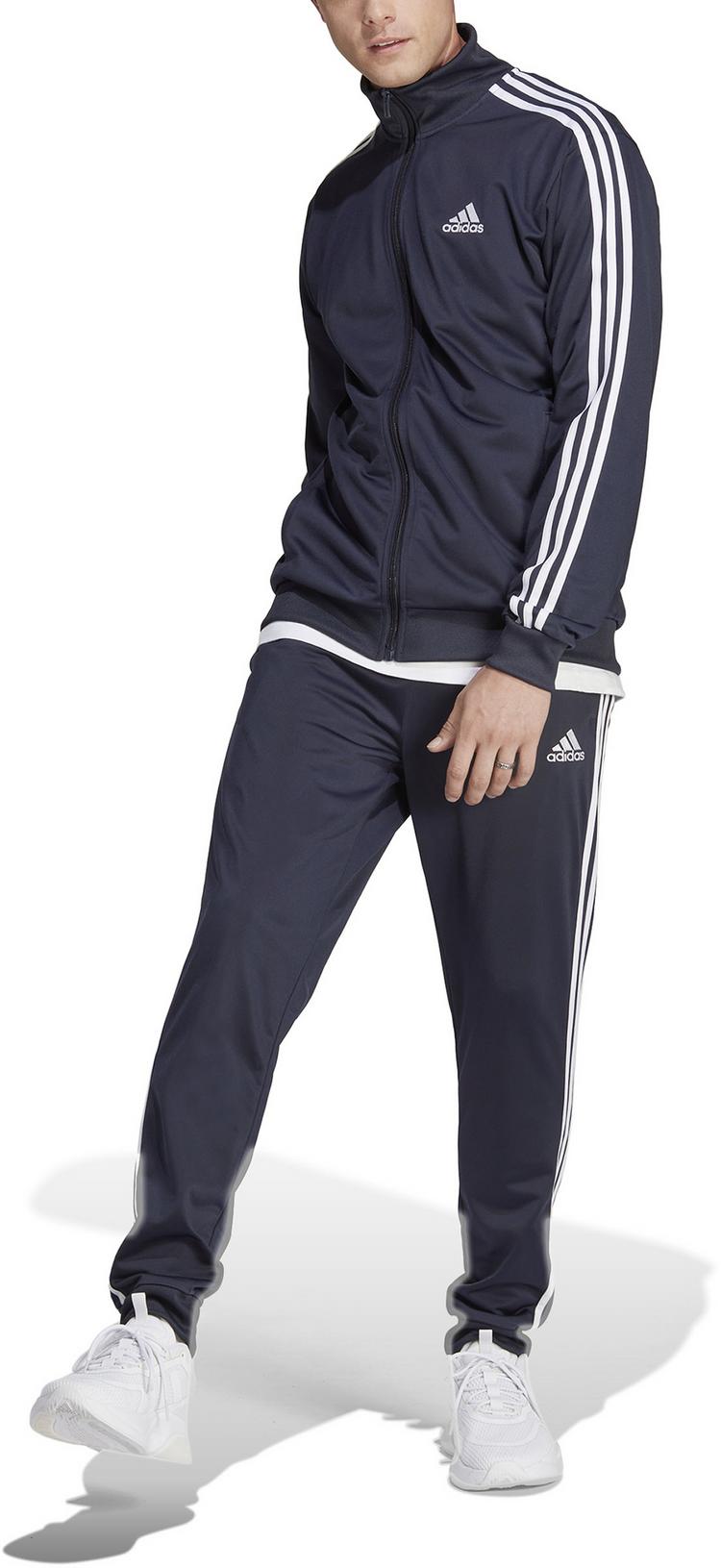 adidas adidas BASIC 3-STREIFEN TRICOT Trainingsanzug Herren - legend ink-white - 3 | SportScheck