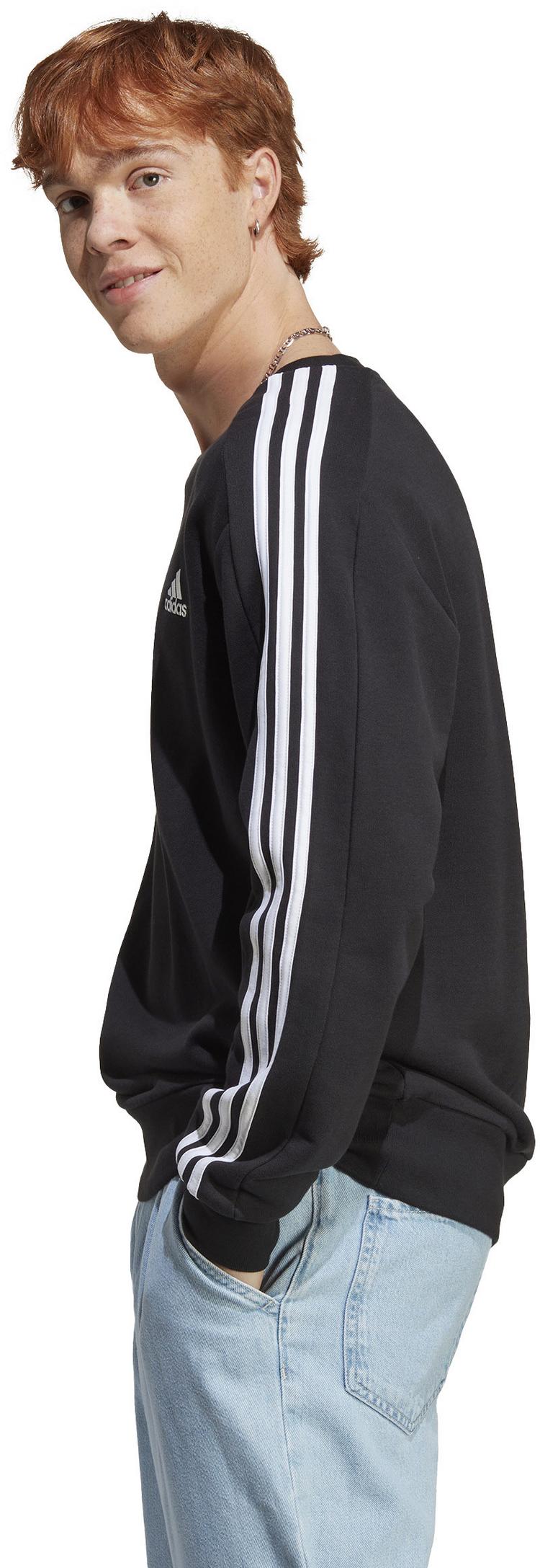 adidas adidas ESSENTIALS FRENCH TERRY 3-STREIFEN Sweatshirt Herren - black - 3 | SportScheck