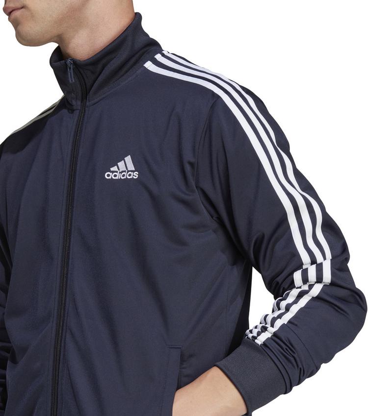 adidas adidas BASIC 3-STREIFEN TRICOT Trainingsanzug Herren - legend ink-white - 4 | SportScheck