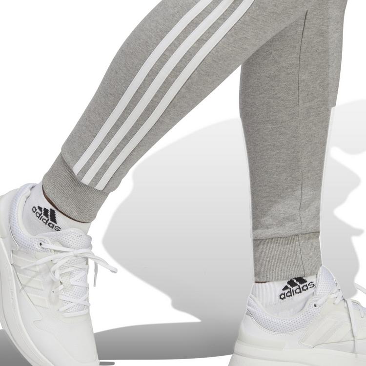 adidas adidas ESSENTIALS 3-STREIFEN FRENCH TERRY Sweathose Damen - mgreyh-white - 4 | SportScheck