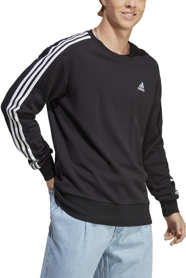 adidas adidas ESSENTIALS FRENCH TERRY 3-STREIFEN Sweatshirt Herren - black - 5 | SportScheck