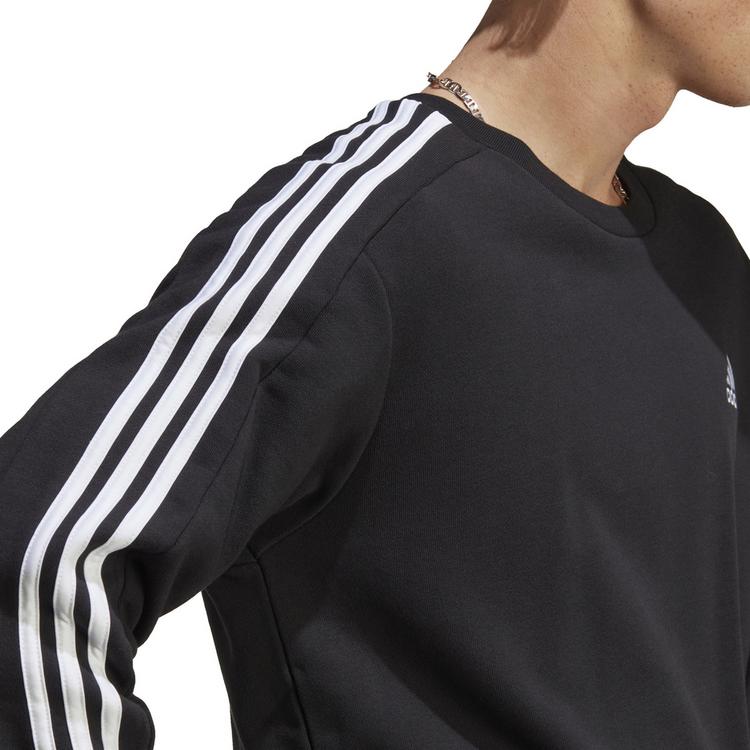 adidas adidas ESSENTIALS FRENCH TERRY 3-STREIFEN Sweatshirt Herren - black - 7 | SportScheck