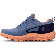 Rückansicht von SCOTT GTX Supertrac 3 Trailrunning Schuhe Damen metal blue-rose beige