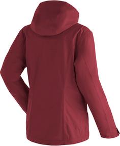 Rückansicht von Maier Sports Metor Therm Funktionsjacke Damen sun-dried tomato-siren red