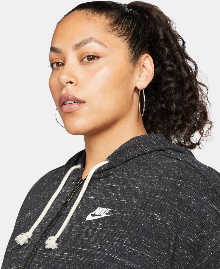 Nike Nike GYM VNTG EASY Sweatjacke Damen - black-white - 2 | SportScheck