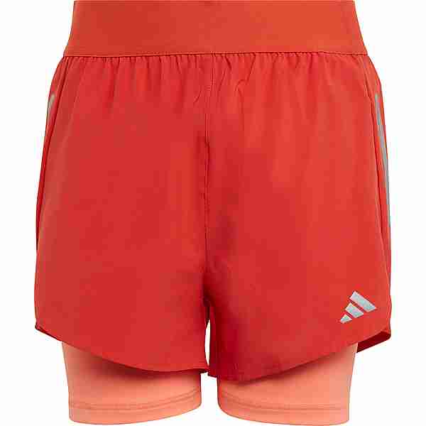 adidas Funktionsshorts Kinder preloved red-coral fusion-reflective silver