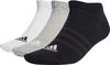 adidas Low Socken - medium grey heather-white-black