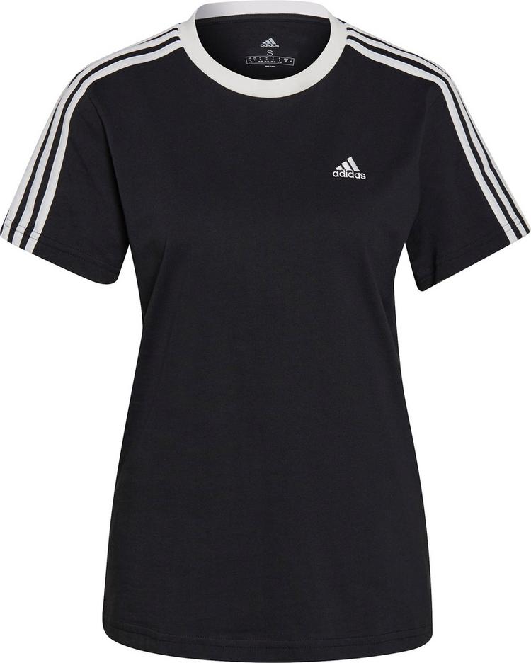adidas adidas 3S Boyfriend T-Shirt Damen - black-white - 0 | SportScheck