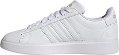 Rückansicht von adidas Grand Court 2.0 Sneaker Damen ftwr white-ftwr white-gold met