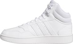Rückansicht von adidas Hoops 3.0 Sneaker Damen ftwr white-ftwr white-dash grey