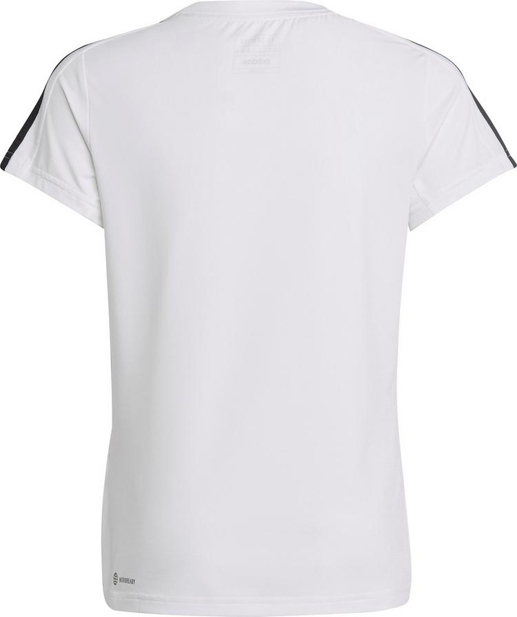 adidas adidas TRAIN ESSENTIALS 3 STRIPES Funktionsshirt M&auml;dchen - white-black - 0 | SportScheck