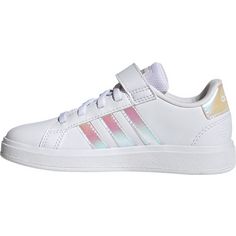 Rückansicht von adidas GRAND COURT 2.0 EL Sneaker Kinder ftwr white-iridescent-ftwr white